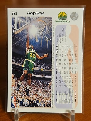 1992-93 Upper Deck Ricky Pierce Seattle SuperSonics #273 | eBay