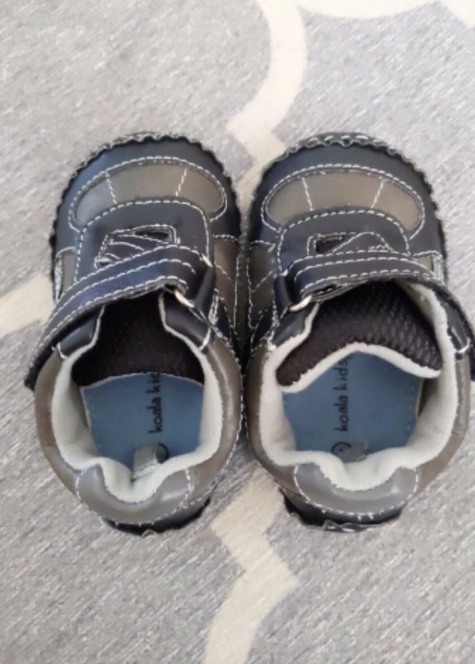 Zapatos sin cordones Koala para bebé niño negro/gris talla 4 Foto 3 de 4