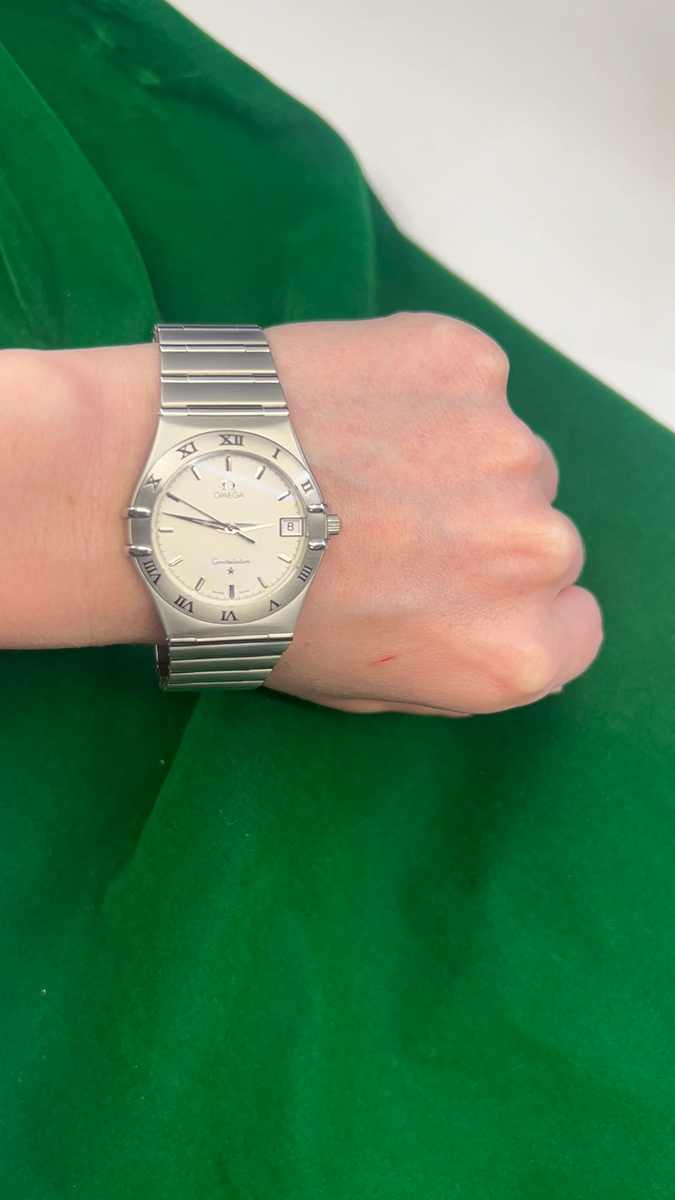 Omega CONSTELLATION MANHATTAN Stainless Steel Watch w/Date | eBay