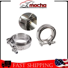 2x3" inch V with flange and clamp kit male/female with V exhaust stainless steel