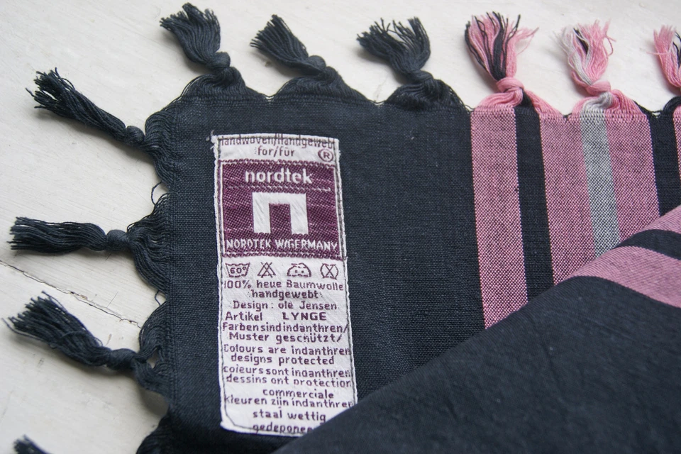 Tischdecke, Nordtek W/Germany,Ole Jensen, handgewebt, 100% Baumwolle - Bild 2 von 4