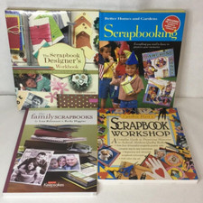 Lot of 4 Scrapbooking Craft Books Crafting Keepsakes Scrapbook Ideas Designs