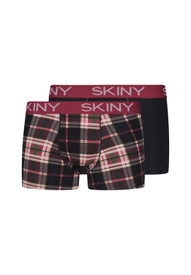 Skiny Herren Pant 2er Pack Cotton Multipack Blackcheck Selection Gr. S-XXL NEU