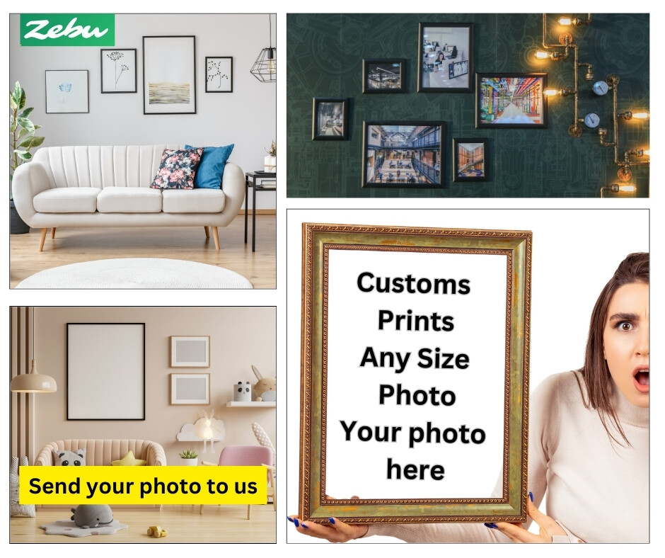 Custom Poster & Prints Any Size Photo Picture Personalized Photo Own Wall Art