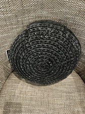 Almohada Gatsby con diamantes de imitación para el hogar brillante redonda cristal decorativo tiro con joyas