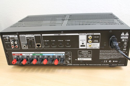 DENON AVR-X1000 5x145 Watt Network AV HDMI DTS Digital Surround - Schwarz - Bild 4 von 5