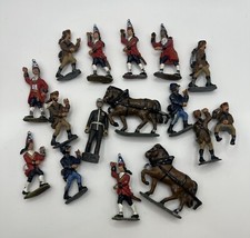 Vintage Lot Of 16 Painted Britains Lead Soldiers No Accessories Made In England