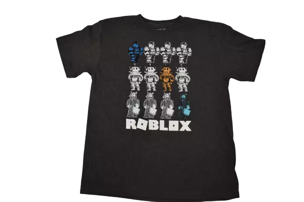 Roblox Youth Boys Charcoal Heather Tee Shirt New XL(14-16) 