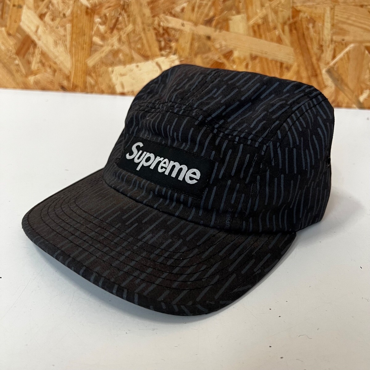 SS08 Supreme Rain drop (raindrop) camo camp cap - black/grey bogo box logo