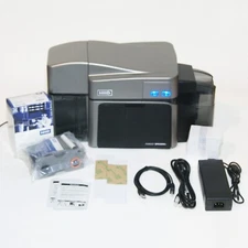 Fargo DTC1250e Duplex ID Card Printer / Encoder with Ribbon and Supply Bundle PL