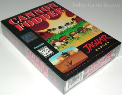 Atari Jaguar Cannon Fodder Game Cartridge *Original versiegelt