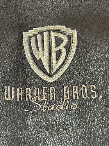 Warner Brothers Brown Leather Jackey With Warner Brothers Embroidery - Picture 3 of 11