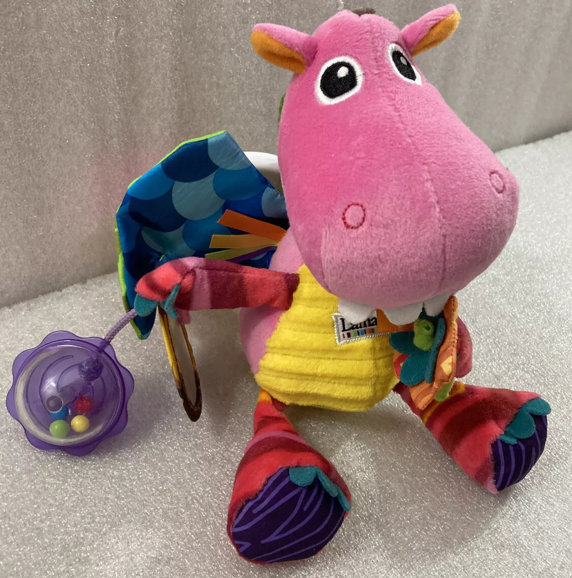 Lamaze Pink Flying Dragon plush 9