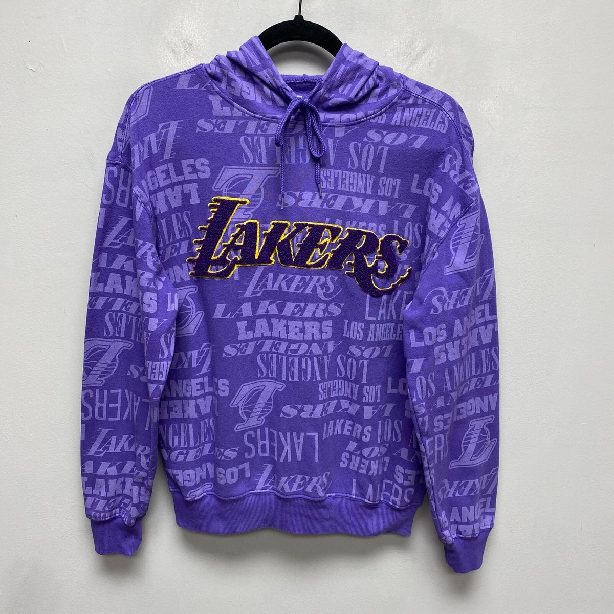 NBA Womens Purple Lakers Los Angeles All Over Print Drawstring