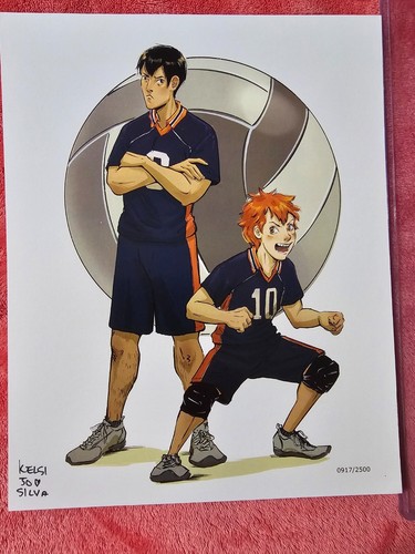 BAM BOX ANIME EXCLUSIVE HAIKYU ART PRINT 8x10 KELSI JO SILVA 0917/2500