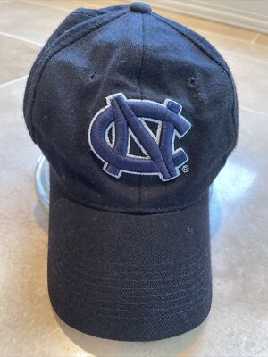 UNC NORTH CAROLINA Tar Heels black Baseball hat Zephyr 7/8 fitted NCAA  EUC