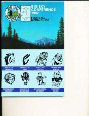1982 Big Sky Conference football media guide bxcn a16