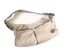 Rabeanco Handbag Genuine Leather Saddle Shoulder Bag - Blush - Euc