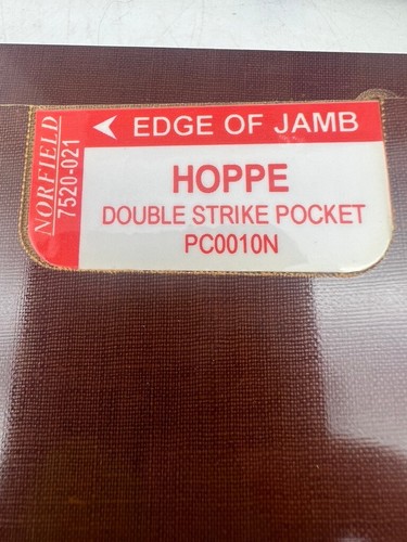 NORFIELD Lot of 6 Door Jamb Strike Templates 7250-025 HOPPE Mortise Pattern USA - Imagen 4 de 15