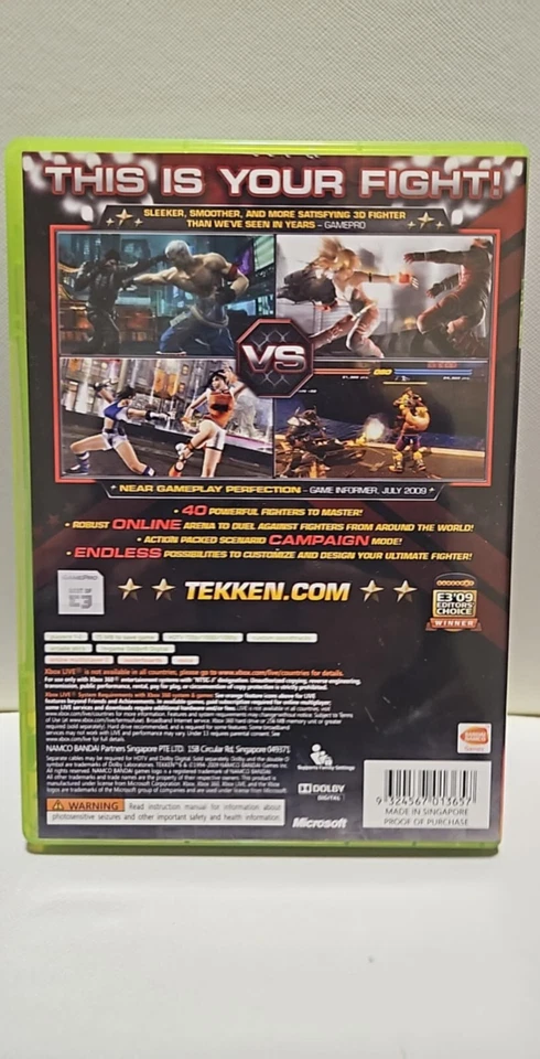 Tekken 6 (Microsoft Xbox 360, 2009) Complete with Manual, CIB - Image 2 of 3