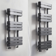 Anthracite Modern Designer Bathroom Towel Rail Radiator 500mm 1200mm 850mm