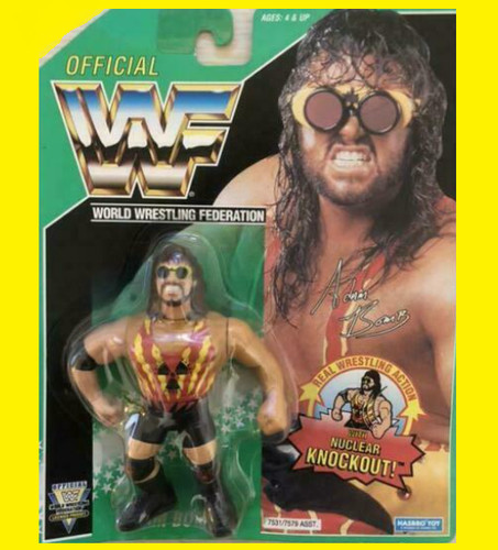 Hasbro Adam Bomb Figure 1994 Green card WWF WWE Wr...