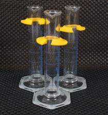 Lot of 3 Kimble Kimax Exax Graduated Cylinder with Safe Gard 50ml 20025