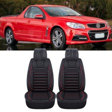 For Holden Commodore VF VE Ute Luxury Leather Car Seat Covers Front Pad 2-Seats