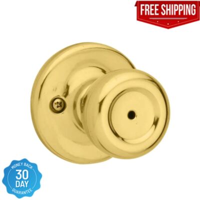 Brass Mobile Home Polished Bed/bath Door Knob With Microban Antimicrobial Tech