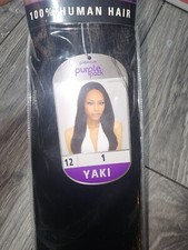 Outre Premium Purple Pack 100 Human Hair Yaki Weave 12" 1