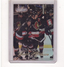 DANIEL ALFREDSSON 1998-99 TOPPS GOLD LABEL HOCKEY CLASS 3 BLACK PARALLEL SP #69