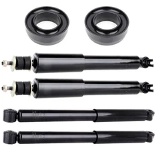 3" Front Leveling Kit & 4pcs Shock Absorbers For 1999-2007 GMC Sierra 1500 2WD