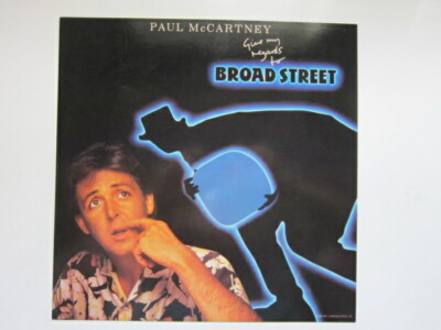 paul mccartney give my regards.. (ポスター） PAUL MCCARTNEY Give my regards to broad street 12 x12 promo