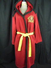 HARRY POTTER GRYFFINDOR Burgundy Black Fleece Hooded Adult Robe size M/Bust 51