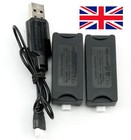 2 X New Battery & Charger For 4DRC V27 Hunter Zero | RC Airplane Drone Part