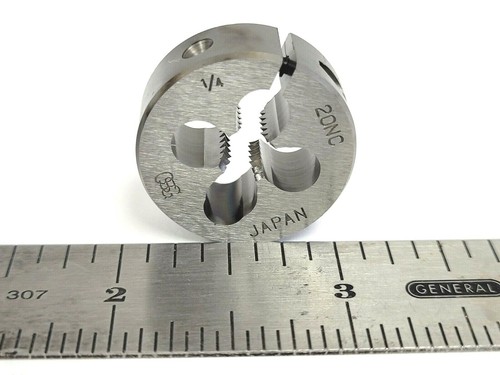 1/4" - 20 X 1" OD ALTA VELOCIDAD ACERO REDONDO AJUSTABLE TROQUEL OSG #2702800 - JAPÓN - Imagen 3 de 5