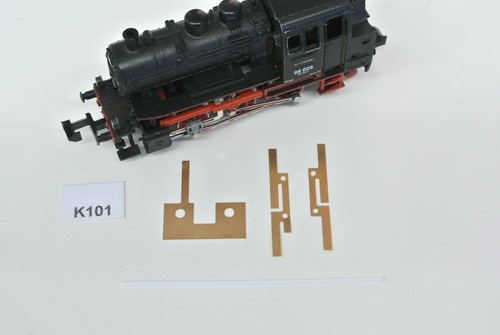K101, Kontakte Radscheifer Stromabnehmer KaModel für N Minitrix BR 89, 3St - Picture 2 of 4