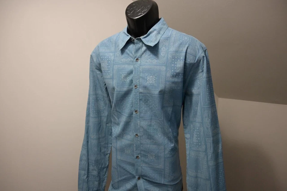 Vintage Guess Western Snaps Shirt Long Sleeve Slim Fit Aztec Mens Size XL - Image 3 of 4