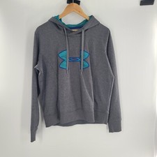 Under Armour Cold Gear Sweater Semi Fitted Hooded Sweatshirt Hoodie Large