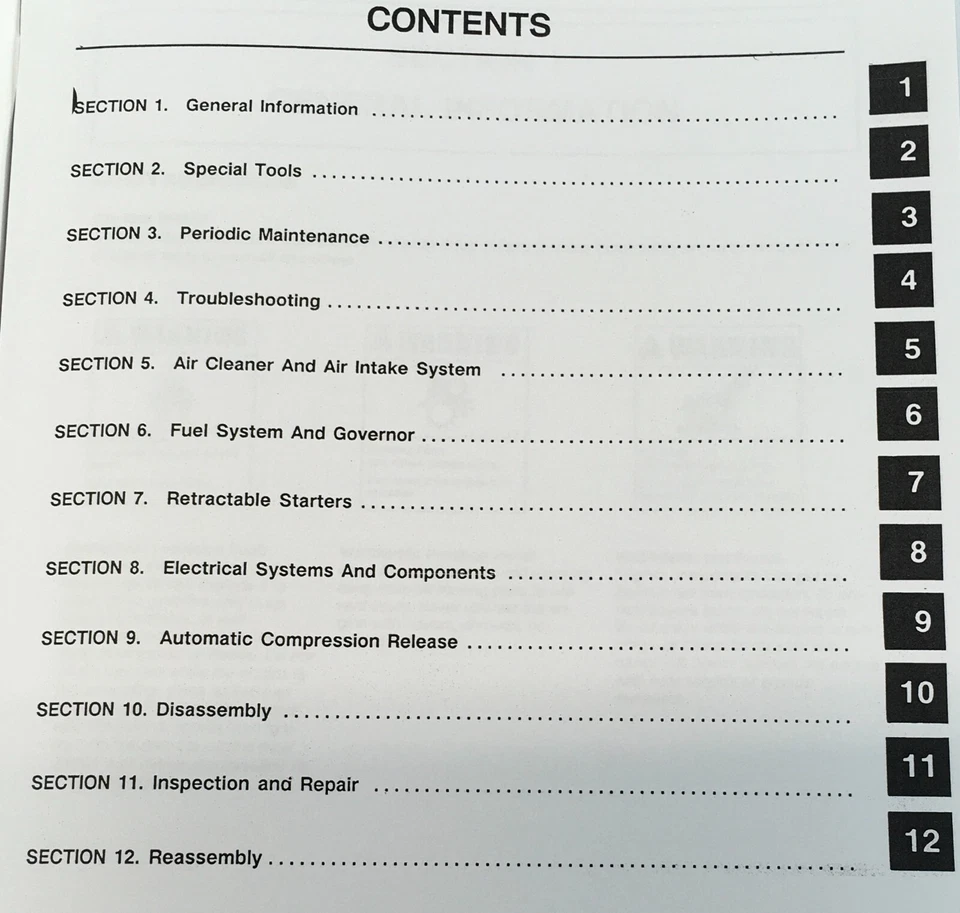 Kohler Engine K Series 16 14 12 10 л.с. сервисная ремонтная мастерская печать ручной капитальный ремонт - Изображение 2 из 4