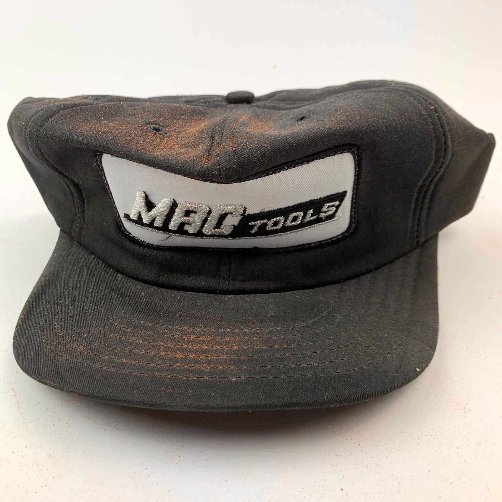 Vintage Mac Tools Patch Black Snapback Trucker Ha… - image 2