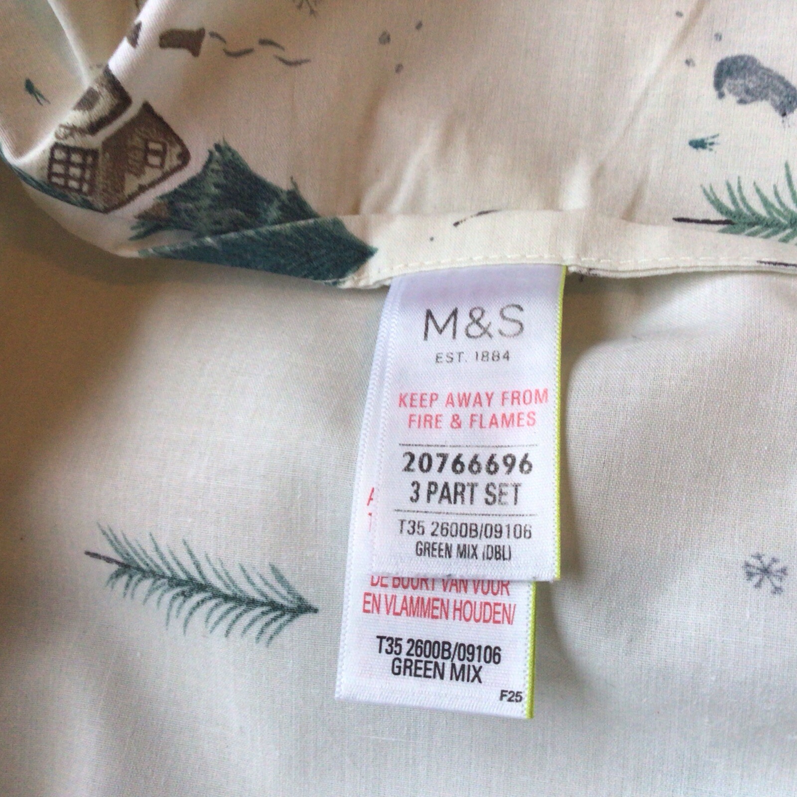 marks and spencer Double Christmas Duvet Cover eBay