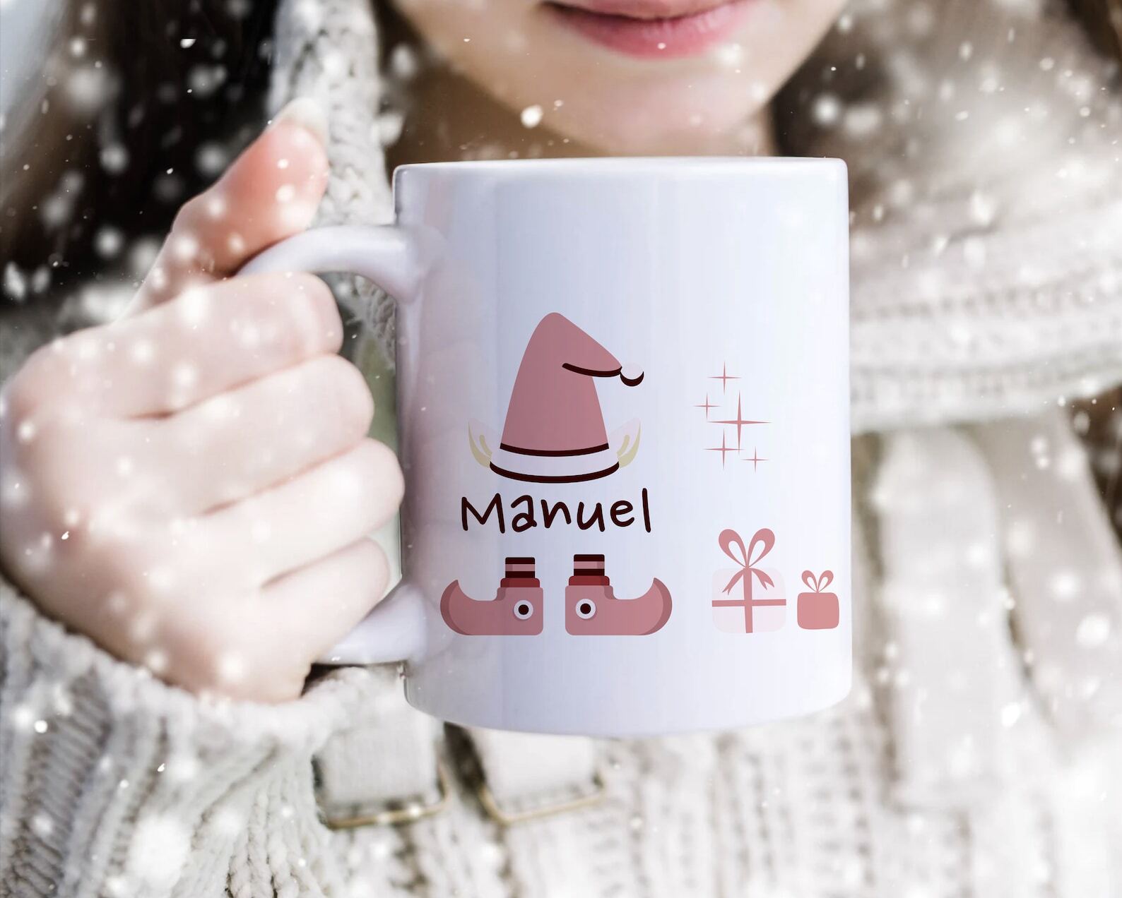 Couple Christmas Mug Personalized With Name Christmas Anniversary Gift