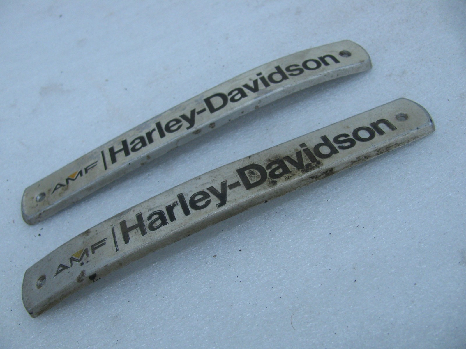 Original AMF Harley Davidson Gas Tank Badges Emblems Shovelhead eBay