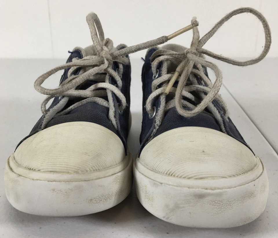 Bebé Niño Pequeño Nike Hermosa Azul Lona Zapatos Talla 8C De Colección Años 90 y2k Foto 4 de 4