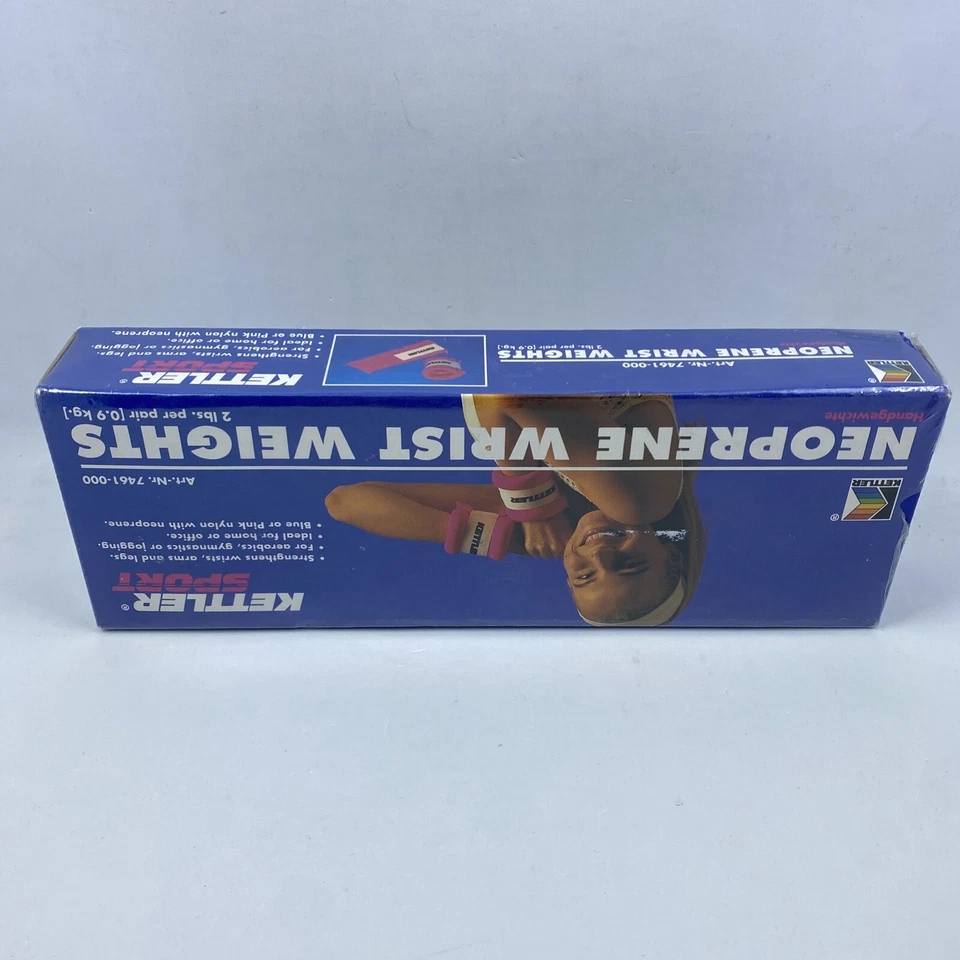 Pesas de muñeca aeróbicas en el tobillo rosa Barbie nailon con neopreno RARO DE COLECCIÓN NUEVO NOS Foto 3 de 4