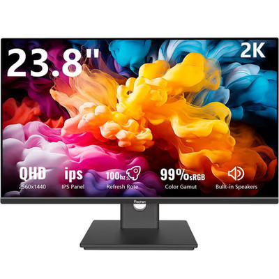23,8'' 2K QHD Gaming Monitor 100Hz IPS HDR FreeSync 2ms   eingebaute Lautsprecher