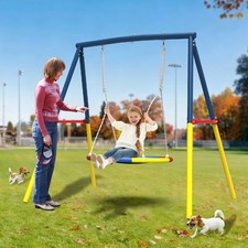 Heavy Duty A-Frame Steel Swing Stand Set All-Steel Metal Swing Frame