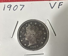 1907 Liberty Head Nickel 5c VF