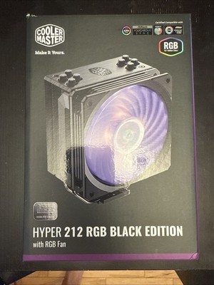 Cooler Master Hyper 212 Black Edition With SF120R RGB Fan 120mm Air Cooler